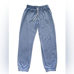 Women's Size XL Light Blue Sweatpants with Drawstring, No Brand